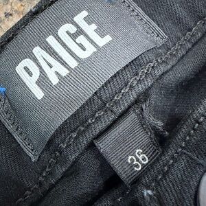 PAIGE Black Denim LENNOX Jeans